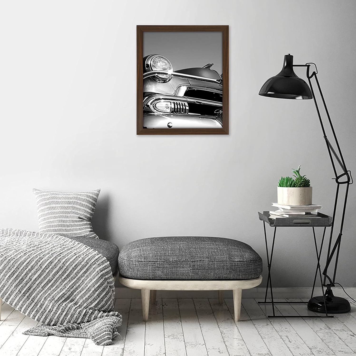 Americanflat 18×24 Poster Frame with Polished Plexiglass – Wide Walnut Woodgrain Frame (Epic Collection) – Wall Hanging (Portrait or Landscape) - Image 5