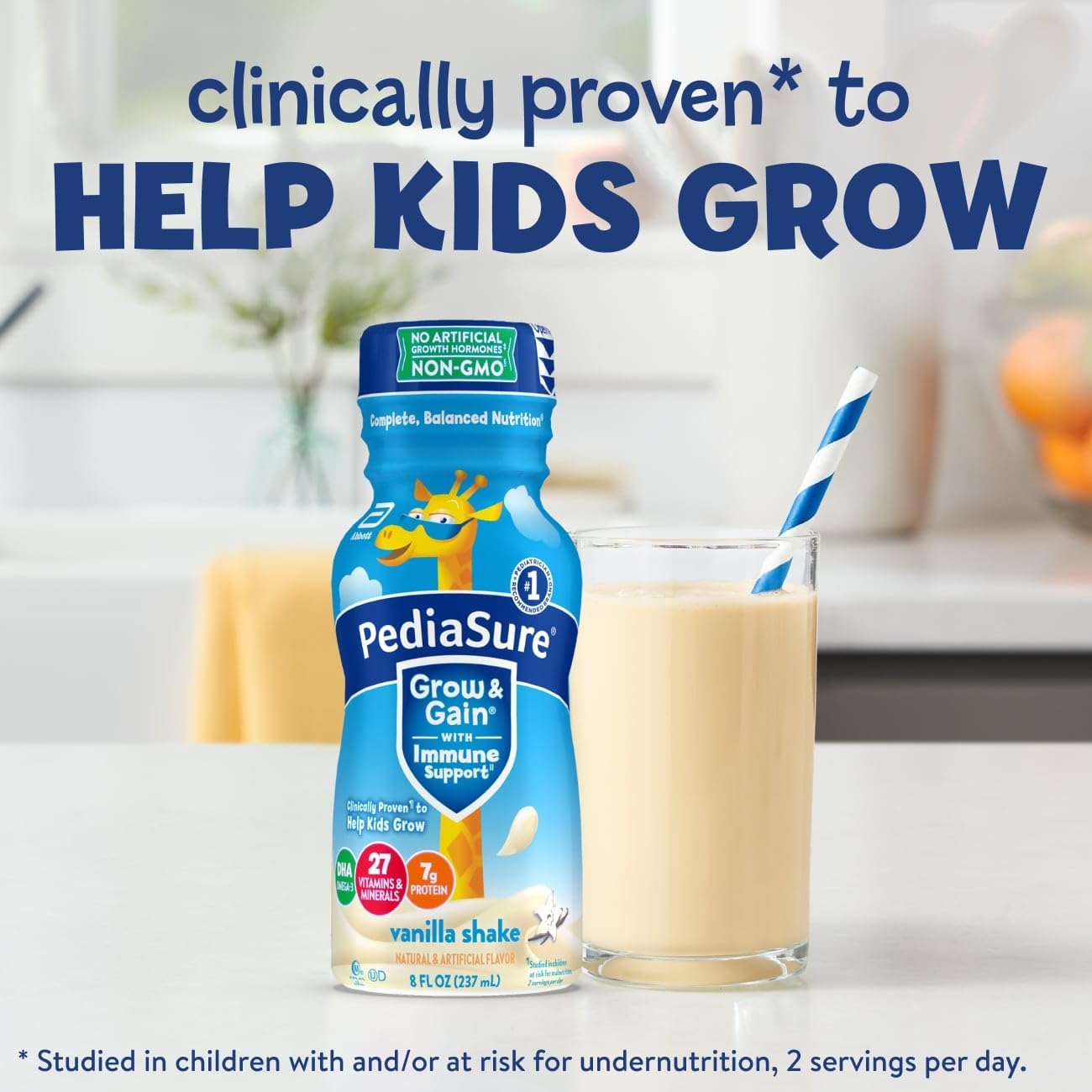 PediaSure Grow & Gain Kids’ Nutritional Shake with Immune Support - Image 4